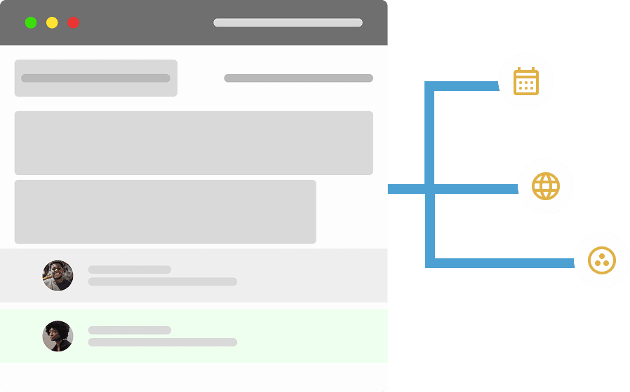 Manage people, events, and updates